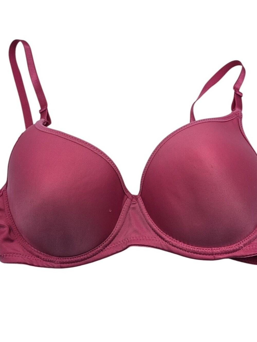 Vintage Y2K R-Wear by Rampage Womens Sz 36B Dark Blush Pink T Shirt Bra